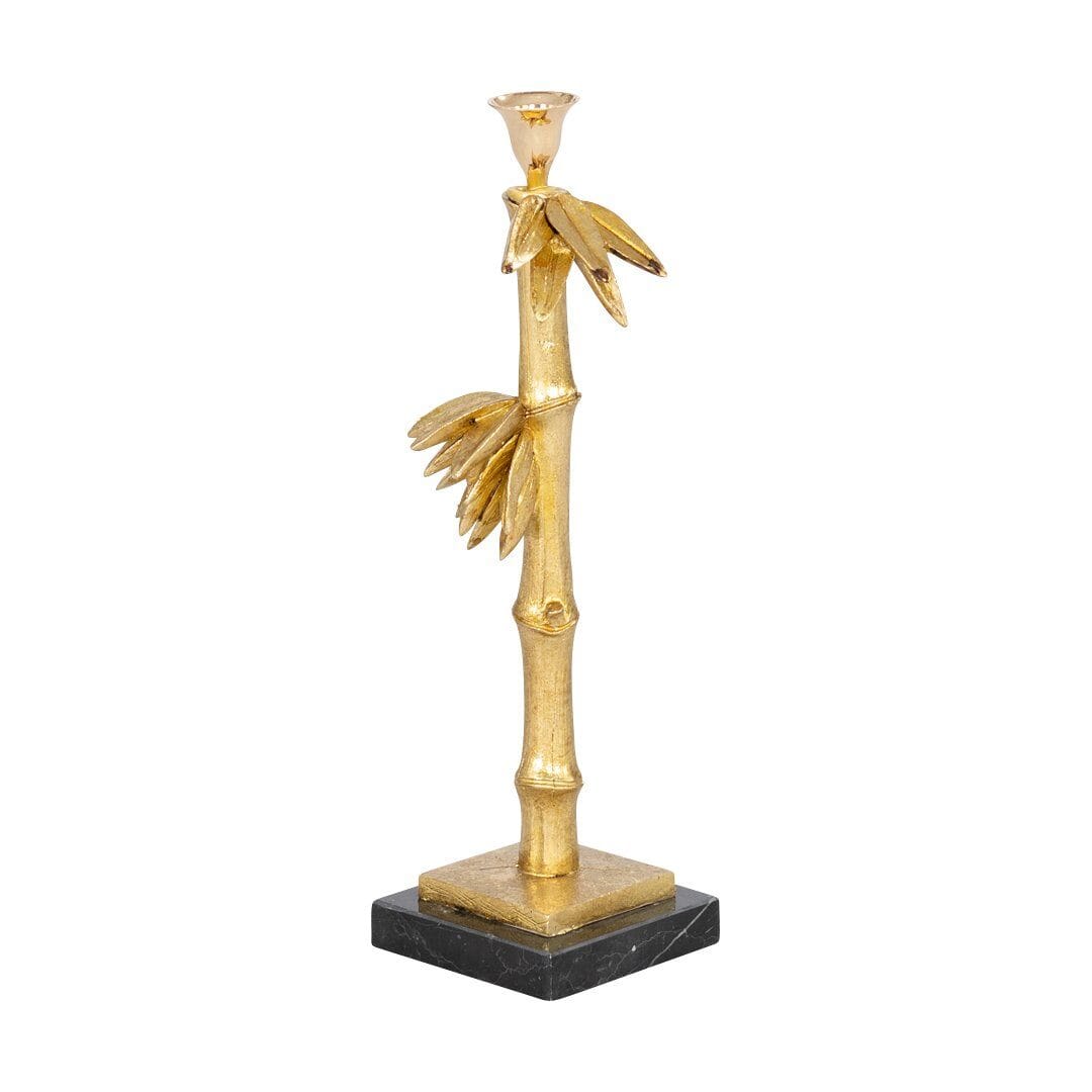 Pinto Bamboo Candle Holder I Ornament Leather Gallery