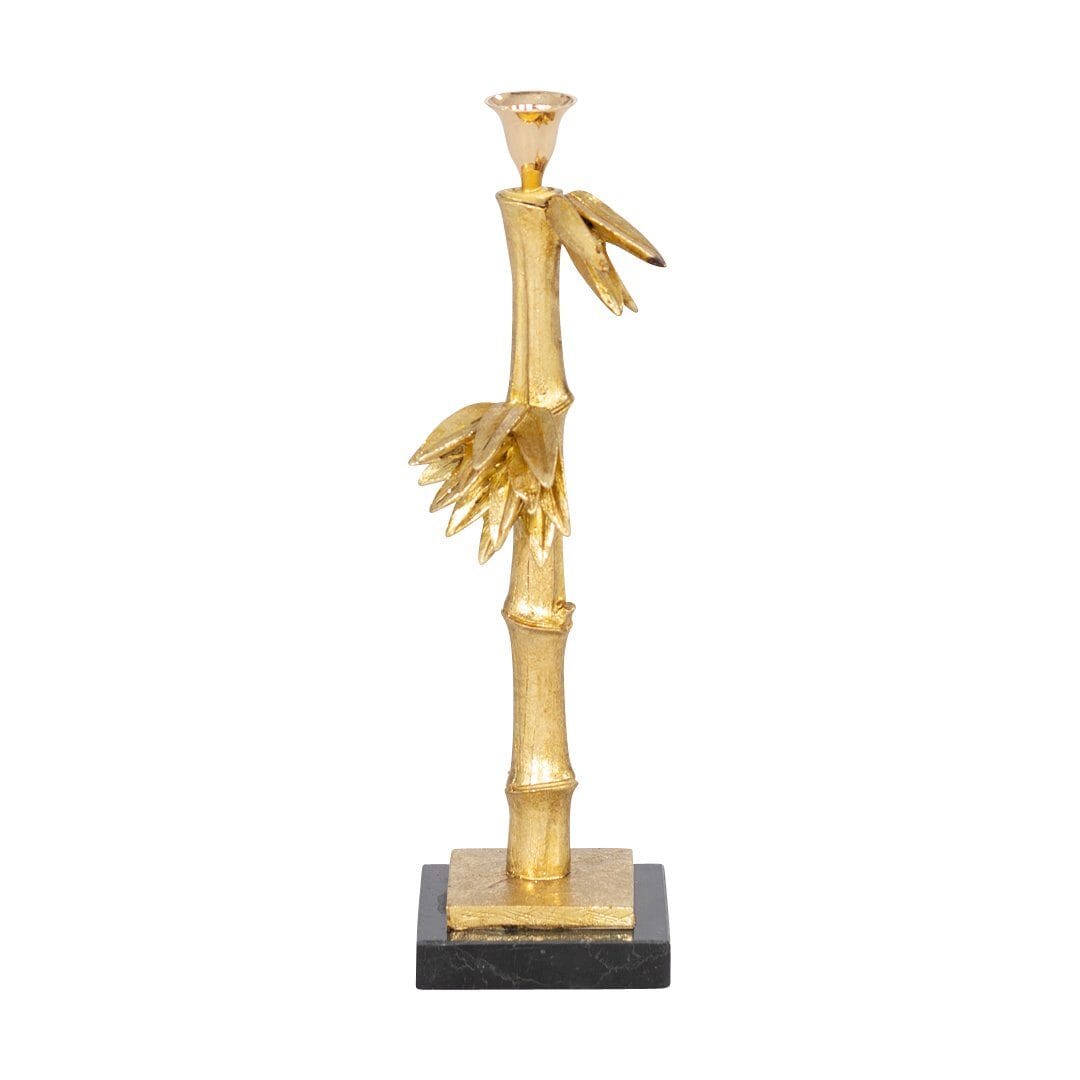 Pinto Bamboo Candle Holder I Ornament Leather Gallery