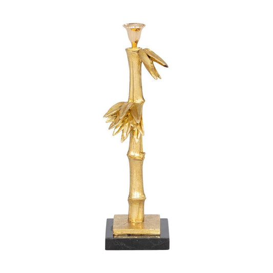 Pinto Bamboo Candle Holder I Ornament Leather Gallery