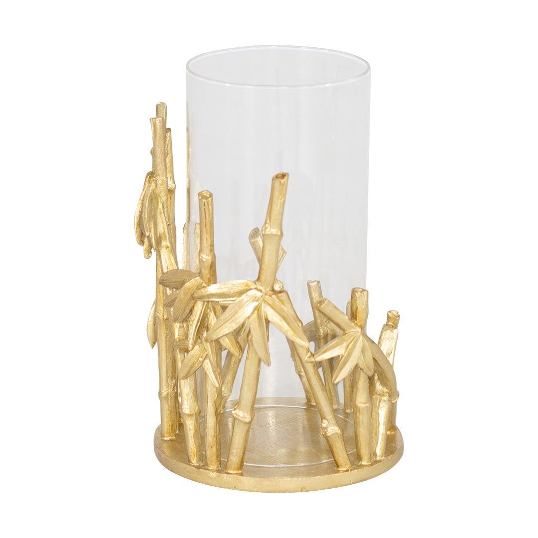 Pinto Bamboo Candle Holder II Ornament Leather Gallery