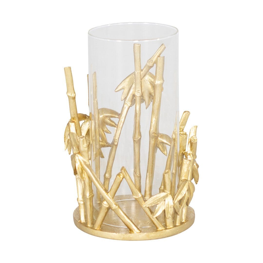 Pinto Bamboo Candle Holder II Ornament Leather Gallery 