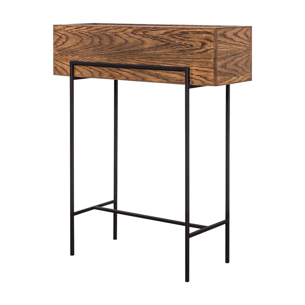 Planter Box On Stand - 900H Decor Leather Gallery