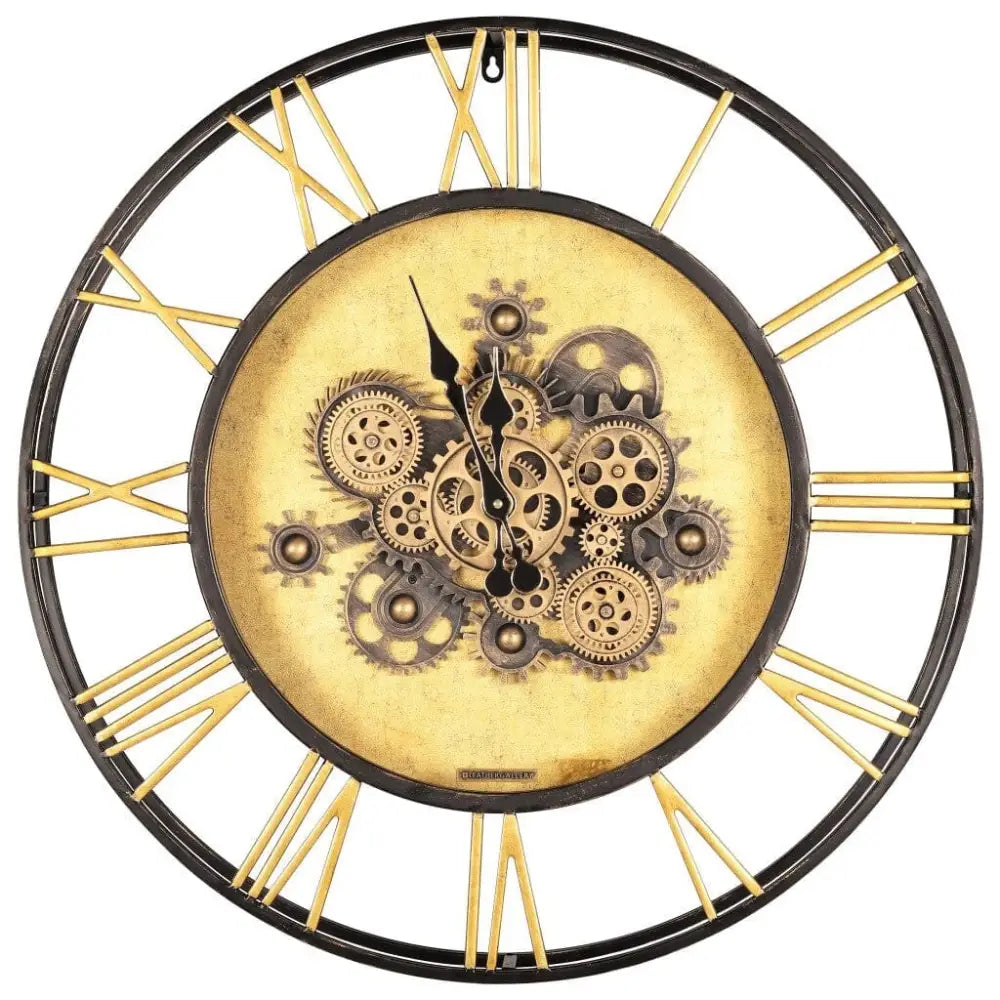 Roman Gear Wall Clock - Dia 71cm x 9 cm - Clock