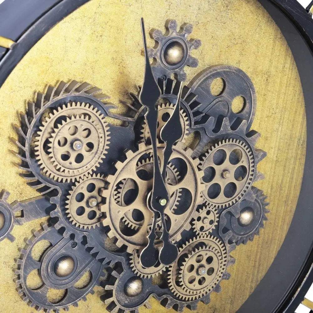 Roman Gear Wall Clock - Dia 71cm x 9 cm - Clock