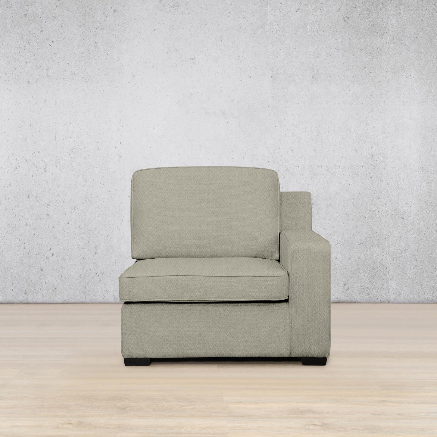 Rome Fabric 1 Seater Sofa Right Hand Facing (RHF) - Kenya Beige|  Fabric Couches, modular couch, beige couch, fabric sofa