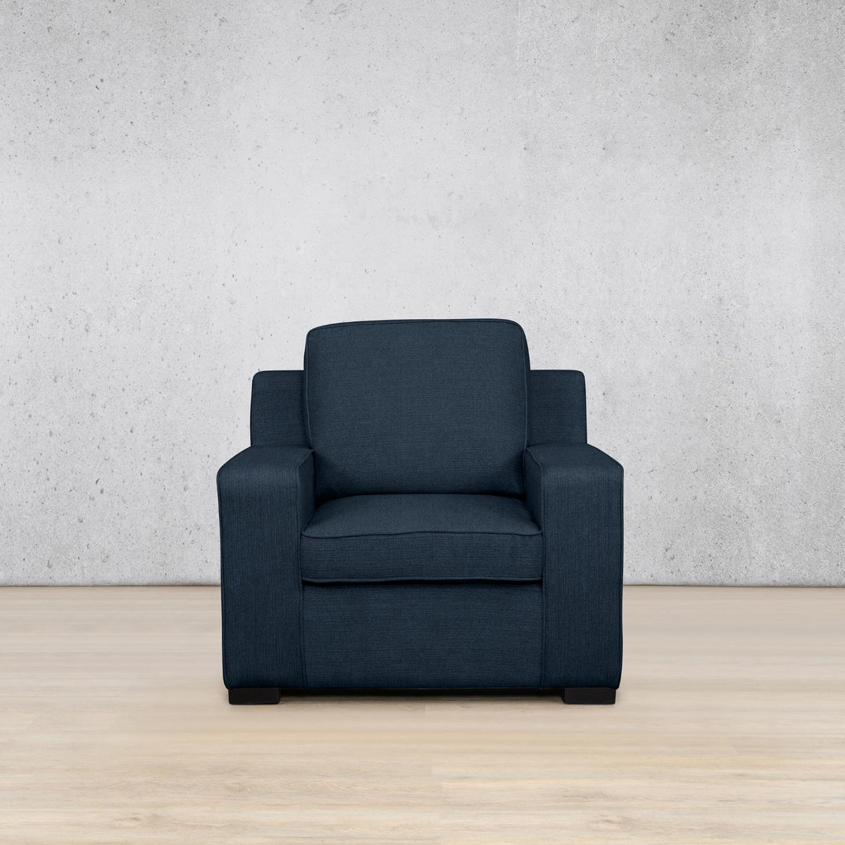 Rome 1 seater fabric couch - Kenya Navy Blue | single couch, couches fabric couch, blue couch, single couches for sale