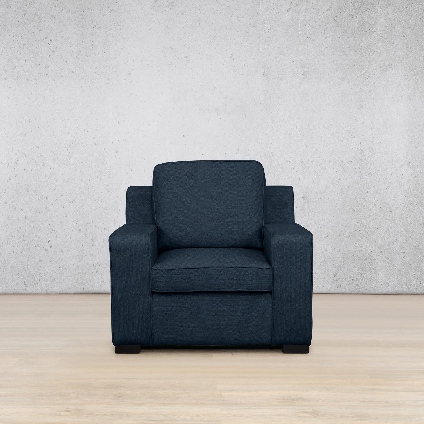 Rome 1 seater fabric couch - Kenya Navy Blue | single couch, couches fabric couch, blue couch, single couches for sale