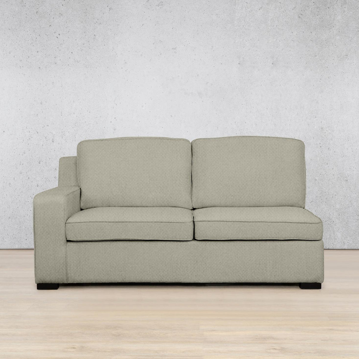 Rome Fabric 2 Seater LHF Fabric Sofa Leather Gallery | Kenya Beige