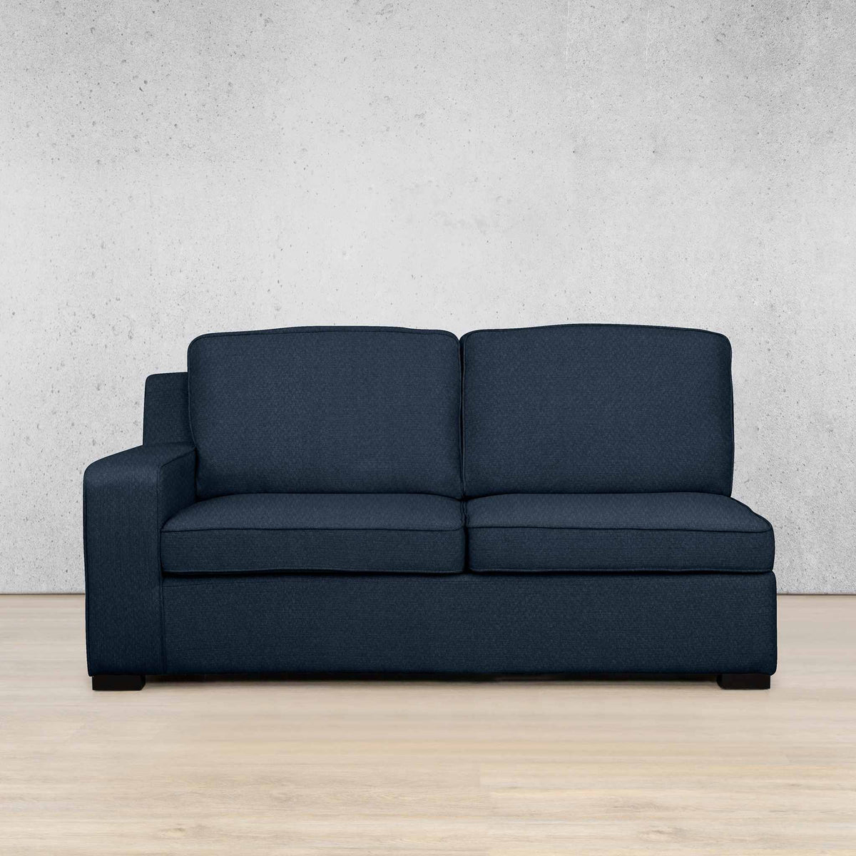 Rome Fabric 2 Seater LHF Fabric Sofa Leather Gallery Kenya Navy Blue