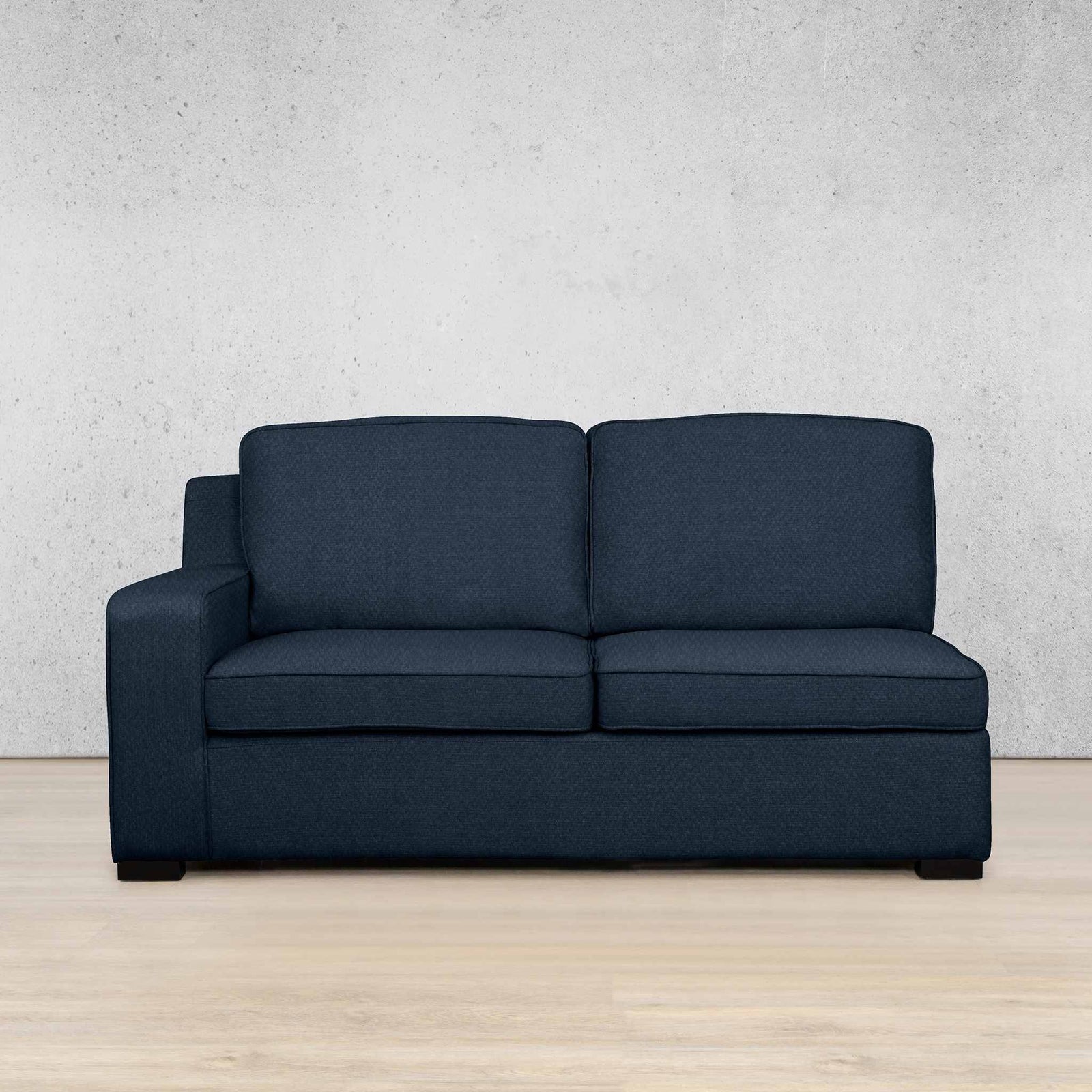 Rome Fabric 2 Seater LHF Fabric Sofa Leather Gallery Kenya Navy Blue