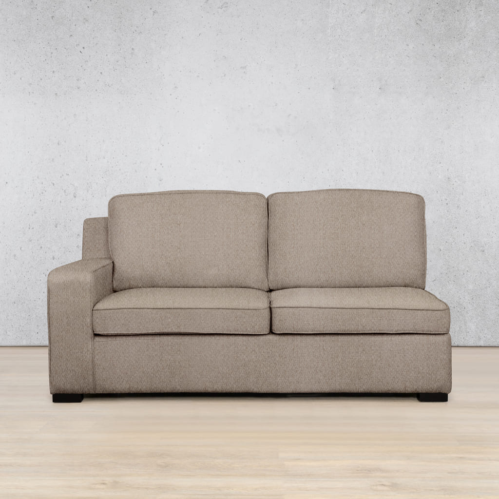 Rome Fabric 2 Seater LHF Fabric Sofa Leather Gallery Kenya Sand