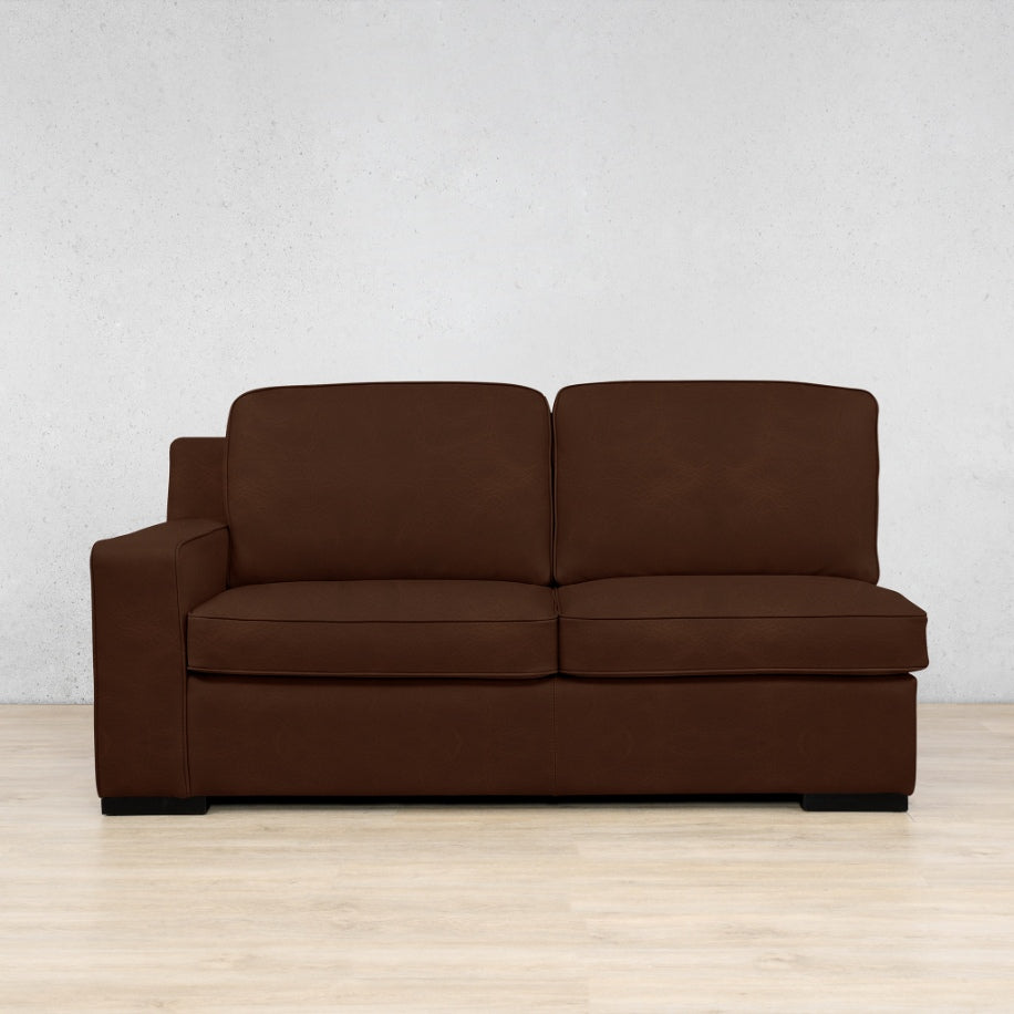 Rome Leather 2 Seater LHF Leather Sofa Leather Gallery Royal Cognac