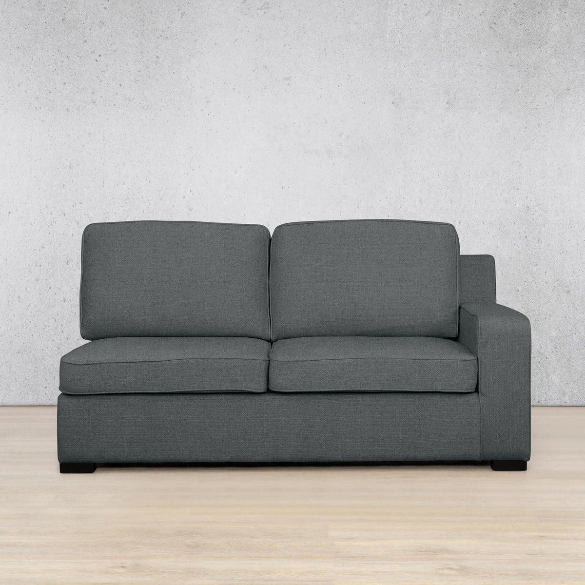 Rome Fabric - 2 Seater Left Arm Leather Gallery | Silver Charm