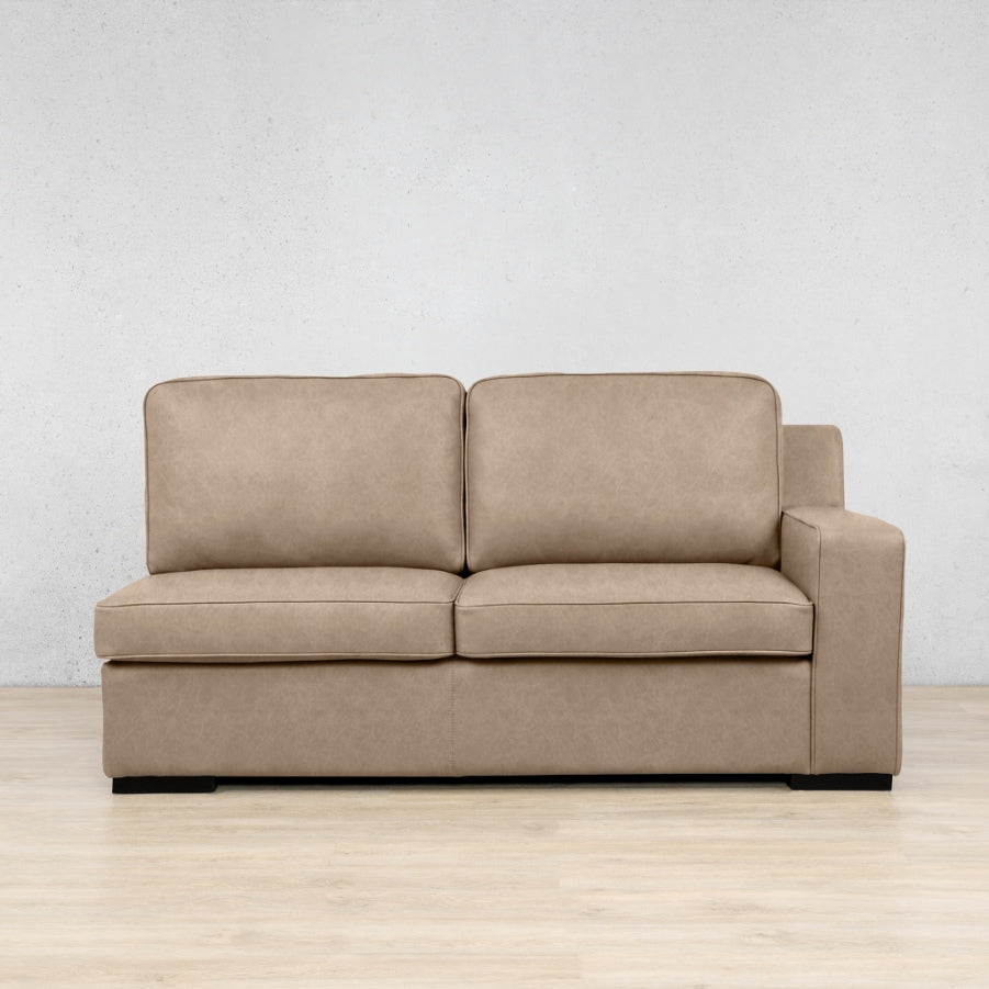 Rome 2 Seater Leather 1 Arm Couch - RHF