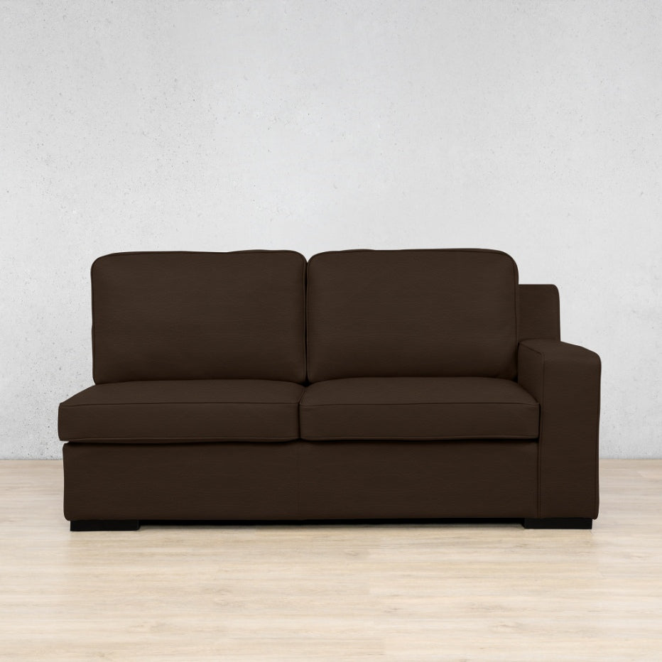 Rome Leather 2 Seater RHF Leather Sofa Leather Gallery Czar Chocolate