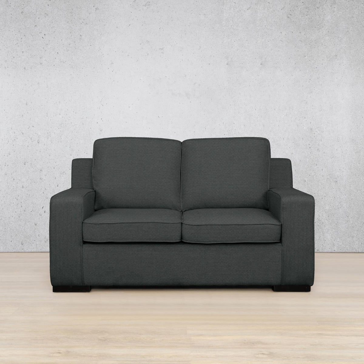 Rome Fabric 2 Seater Sofa - Kenya Charcoal | Fabric Couch, 2 seater couch, sofas and couches, couches for sale 