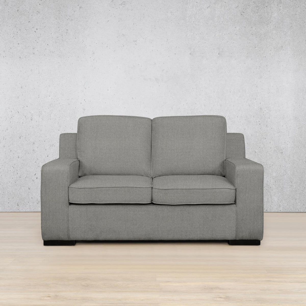 Rome Fabric 2 Seater Sofa - Kenya Grey - Fabric Couch, sofas and couches, grey couch, couches for sale 