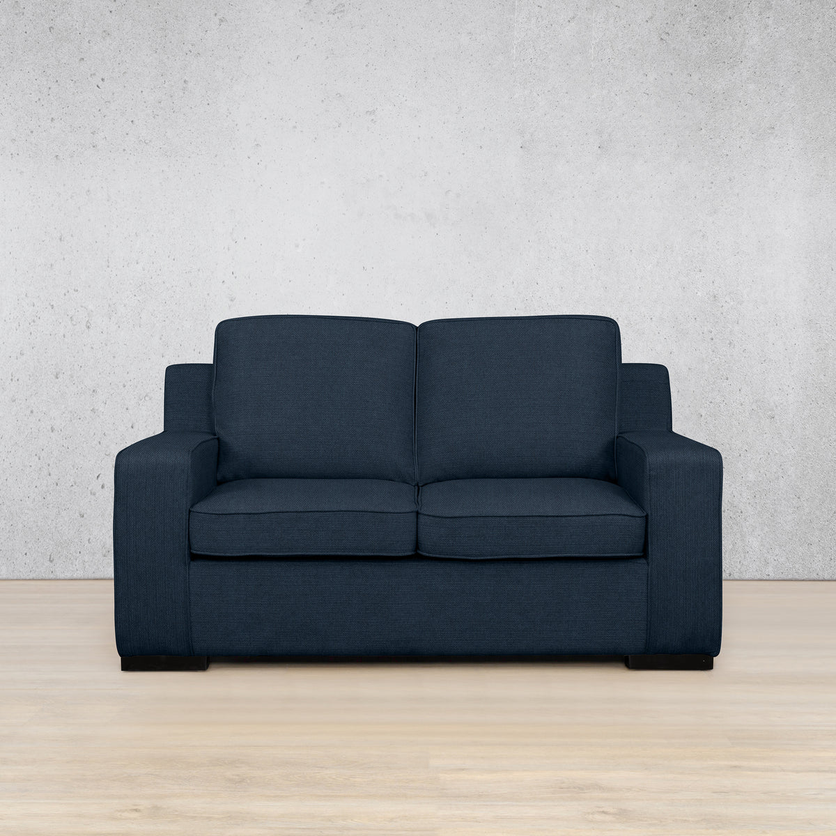 Rome Fabric 2 Seater Sofa - Kenya Navy Blue - Fabric Couches, Bedroom couch, 2 seater couch for sale, blue couch