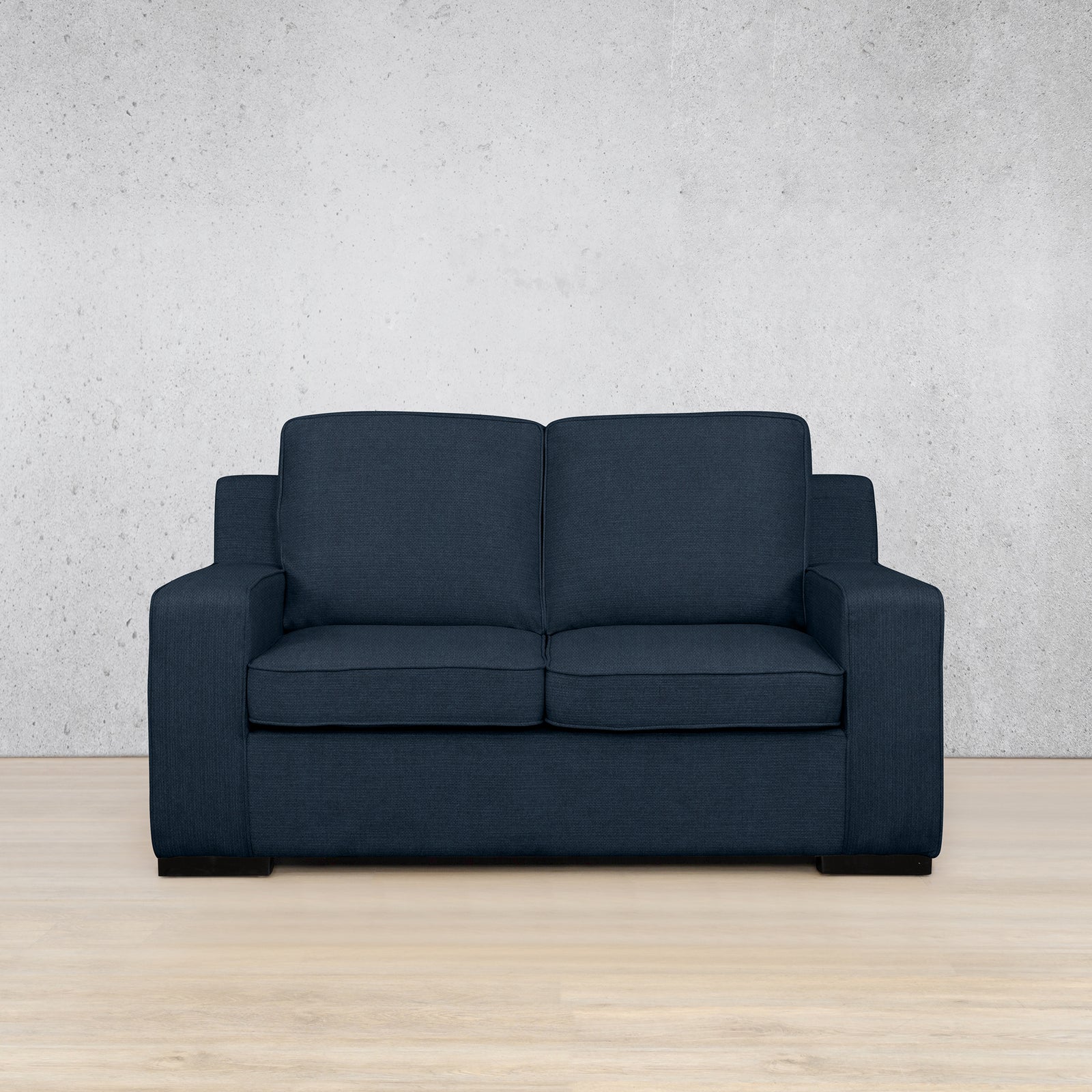 Rome Fabric 2 Seater Sofa - Kenya Navy Blue - Fabric Couches, Bedroom couch, 2 seater couch for sale, blue couch