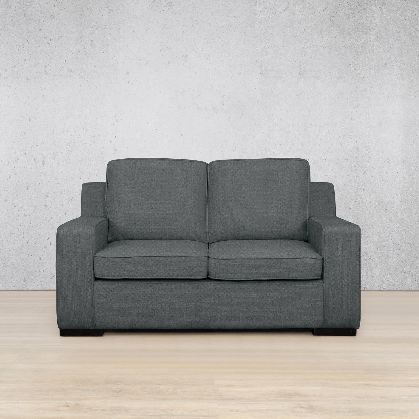 Rome Fabric 2 Seater Sofa - Silver Charm - Fabric Couch, grey couch, 2 seater couches, Small couch, modern couch, couches for sale