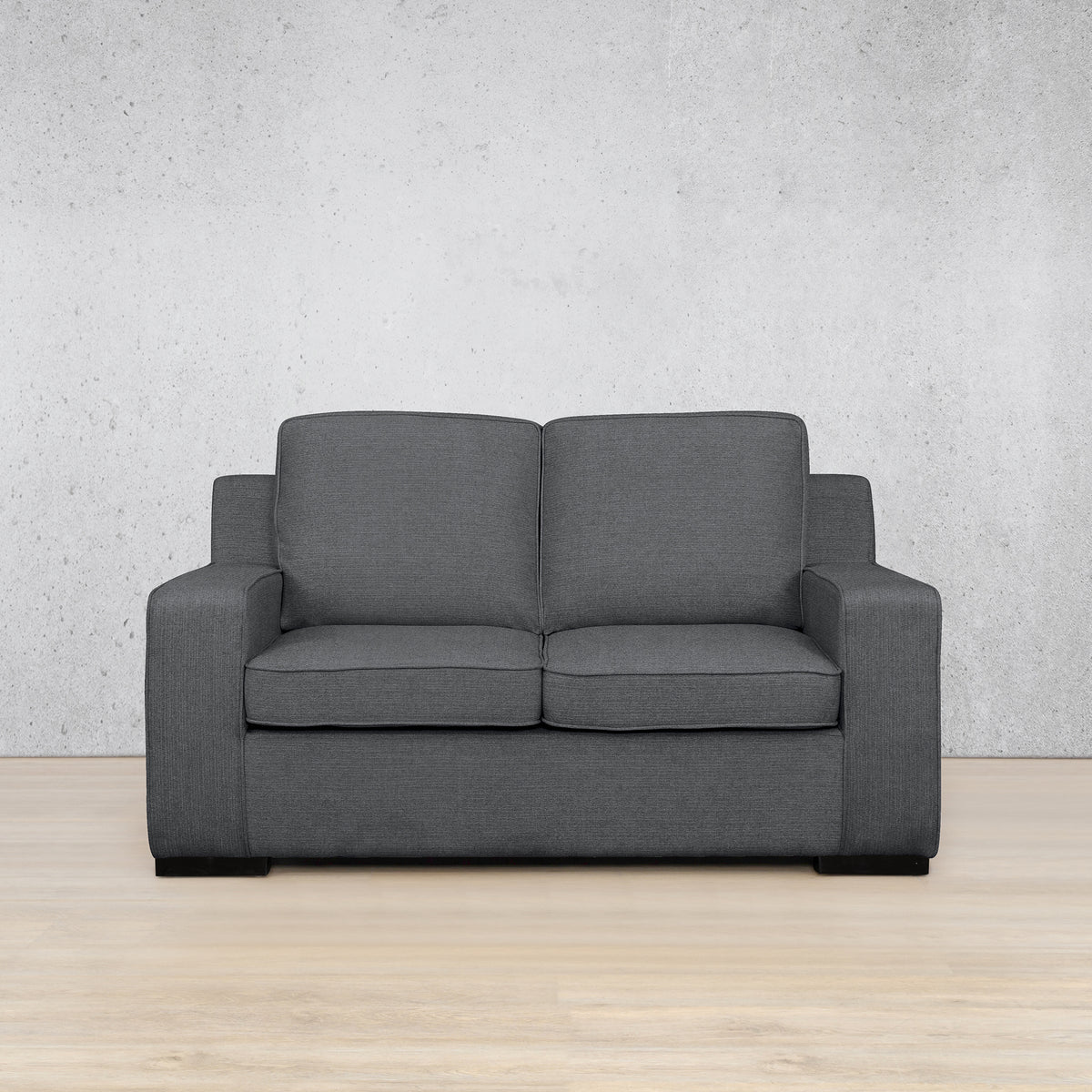 Rome Fabric 2 Seater Sofa - Space Grey - Fabric Couches, Small couch, modern couch, corner couches for sale, grey couch