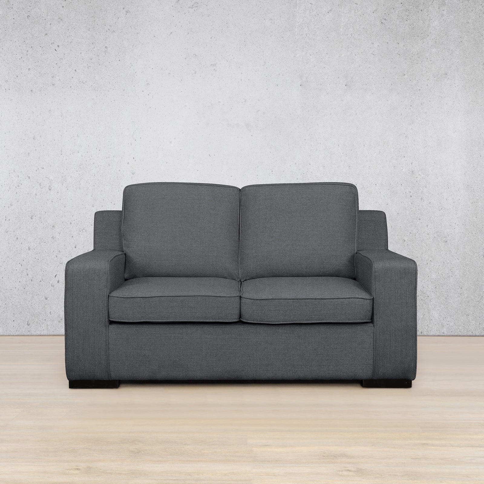 Rome Fabric 2 Seater Sofa - Space Grey - Fabric Couches, Small couch, modern couch, corner couches for sale, grey couch