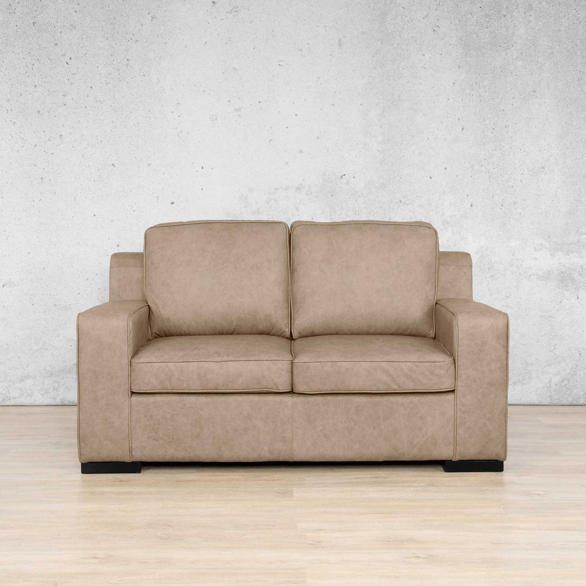 Rome 2 Seater Leather Sofa Leather Sofa Leather Gallery Almond