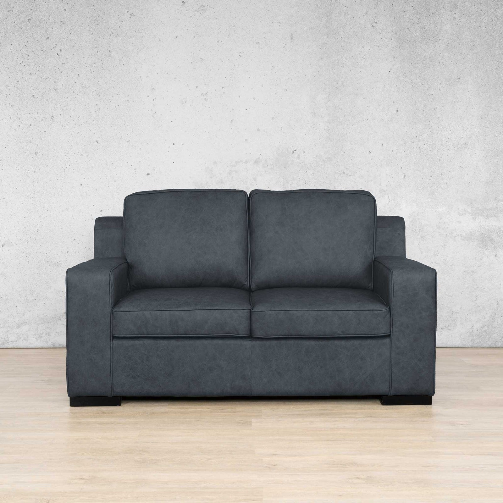 Rome 2 Seater Leather Sofa Leather Sofa Leather Gallery Bedlam Blue Night