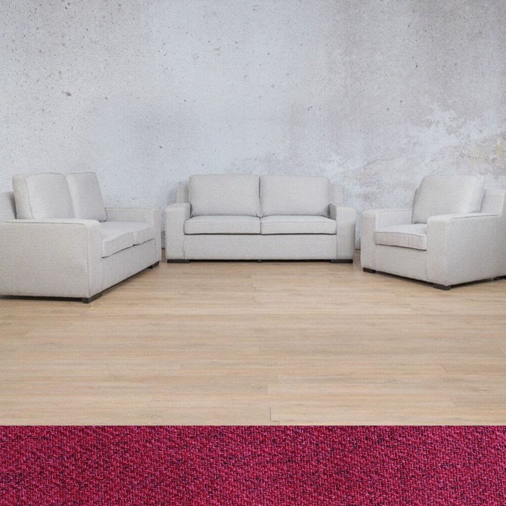 Rome 3+2+1 Fabric Sofa Suite Fabric Sofa Leather Gallery Deep Cherry 