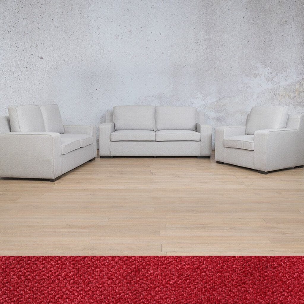 Rome 3+2+1 Fabric Sofa Suite Fabric Sofa Leather Gallery Kenya Red 