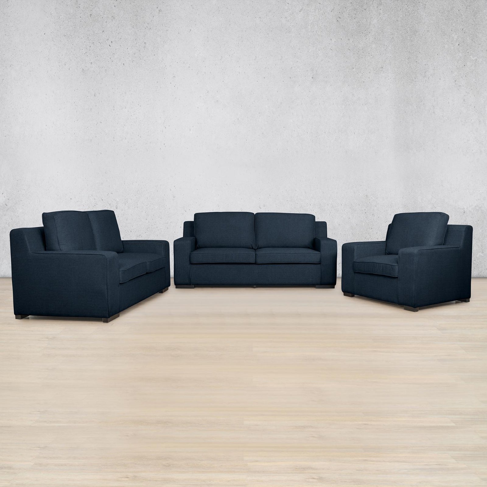 Rome 3 + 2 + 1 Fabric Sofa Suite - Kenya Navy Blue |Fabric Couches, couches for sale, fabric lounge suite 