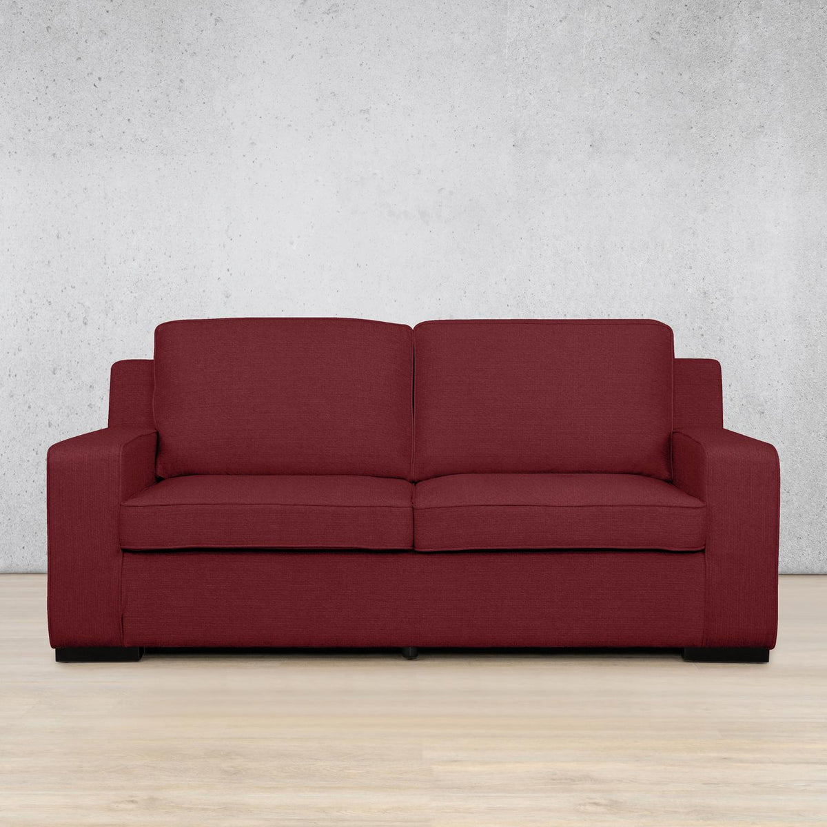 Rome Fabric 3 Seater couch - Deep Cherry | fabric couches, 3 seater couch for sale, modern couch