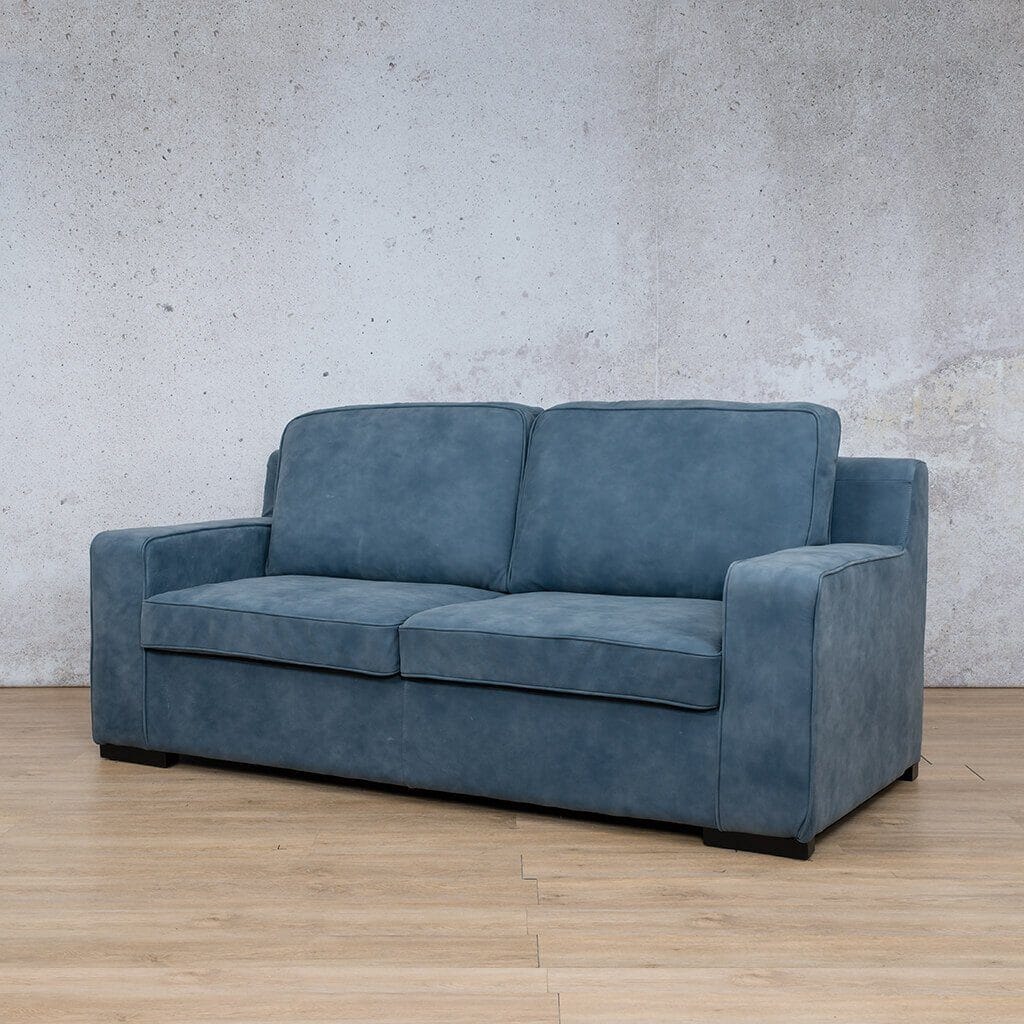 Rome 3 Seater Leather Sofa Leather Sofa Leather Gallery flux blue