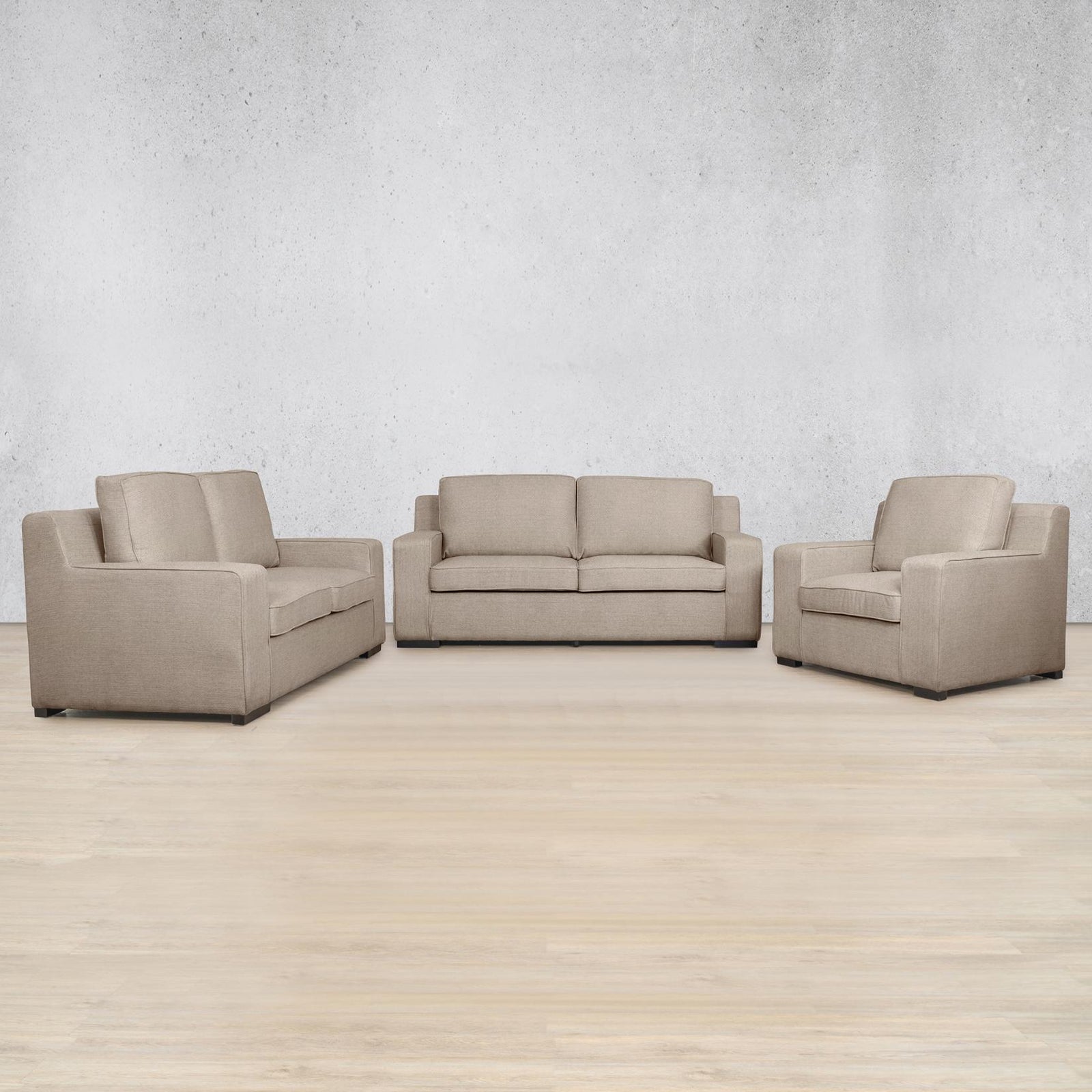 Rome 3+2+1 Fabric Sofa Suite - Kenya Sand | Fabric Couches, lounge suite, sofas and couches