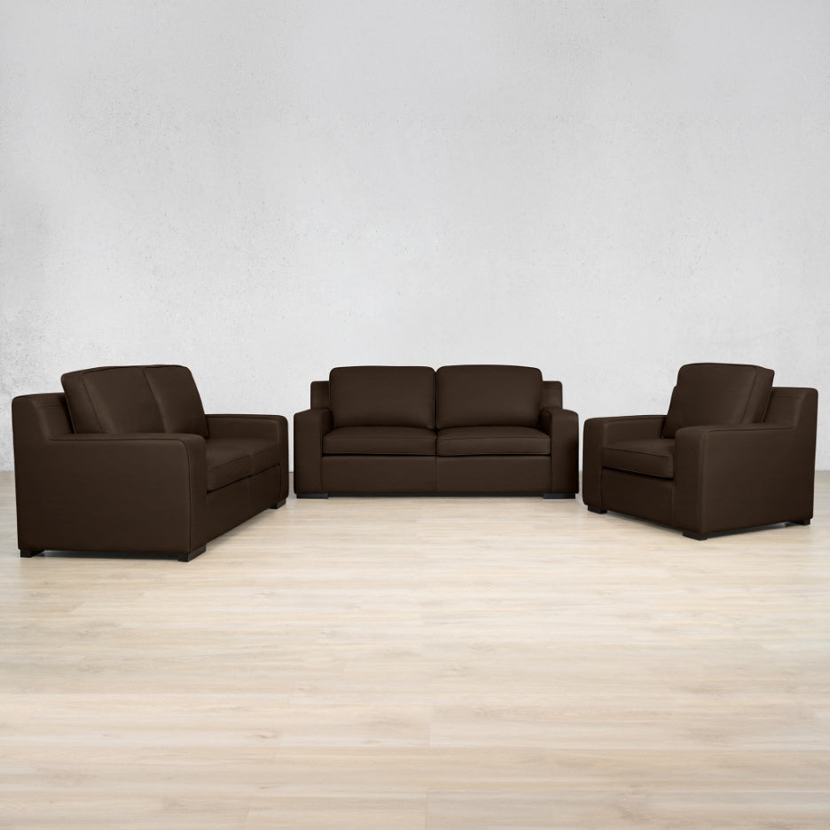 Rome 3+2+1 Leather Sofa Suite Leather Sectional Leather Gallery Czar Chocolate