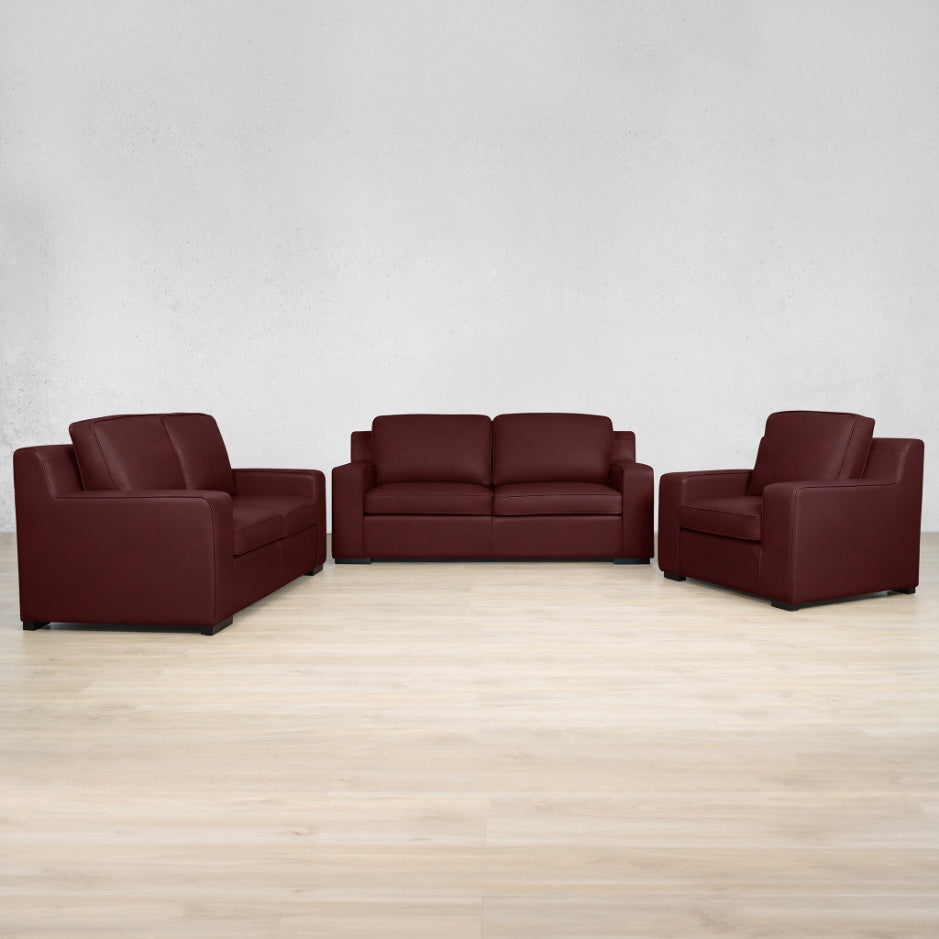Rome 3+2+1 Leather Sofa Suite Leather Sectional Leather Gallery Royal Ruby