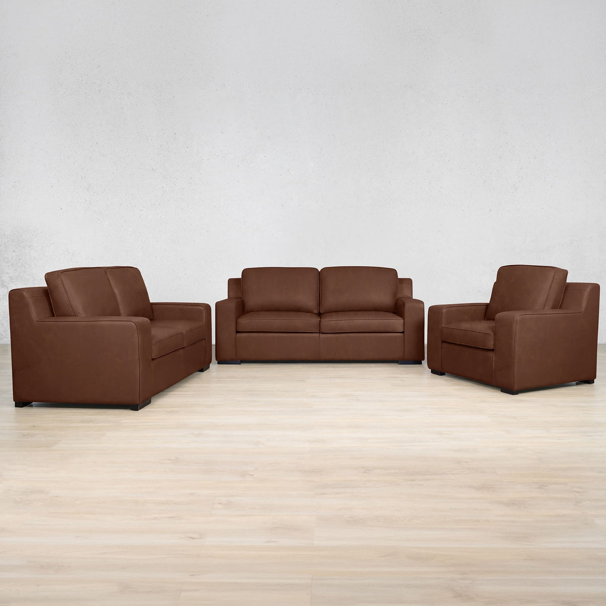 Rome 3 + 2 + 1 Leather Couch | Full Suite | Leather Gallery | Royal Saddle