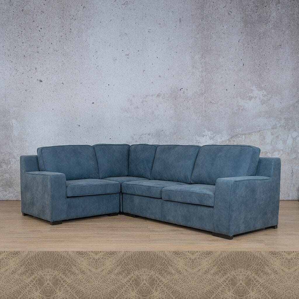 Rome 4 Seater L-Shape Sofa - LHF Leather Sofa Leather Gallery 