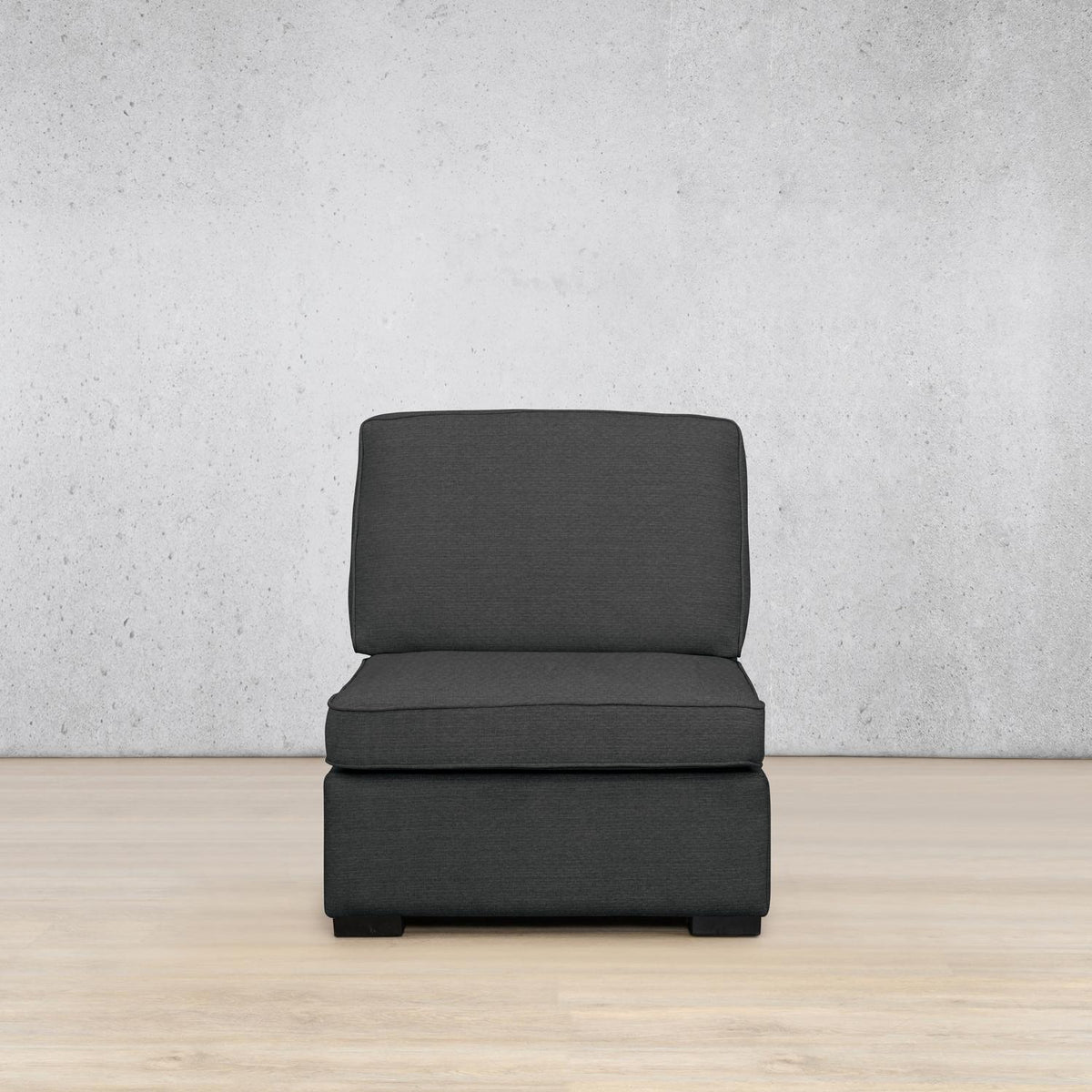  Rome Fabric Armless Chair Fabric Sofa Leather Gallery Kenya Charcoal