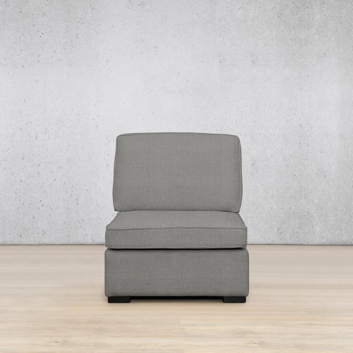 Rome Fabric Armless Chair Fabric Sofa Leather Gallery Kenya Grey