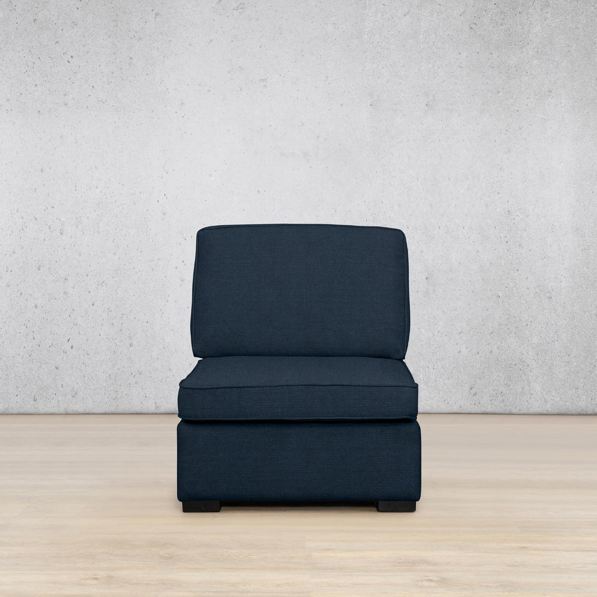 Rome Fabric Armless Chair Fabric Sofa Leather Gallery Kenya Navy Blue