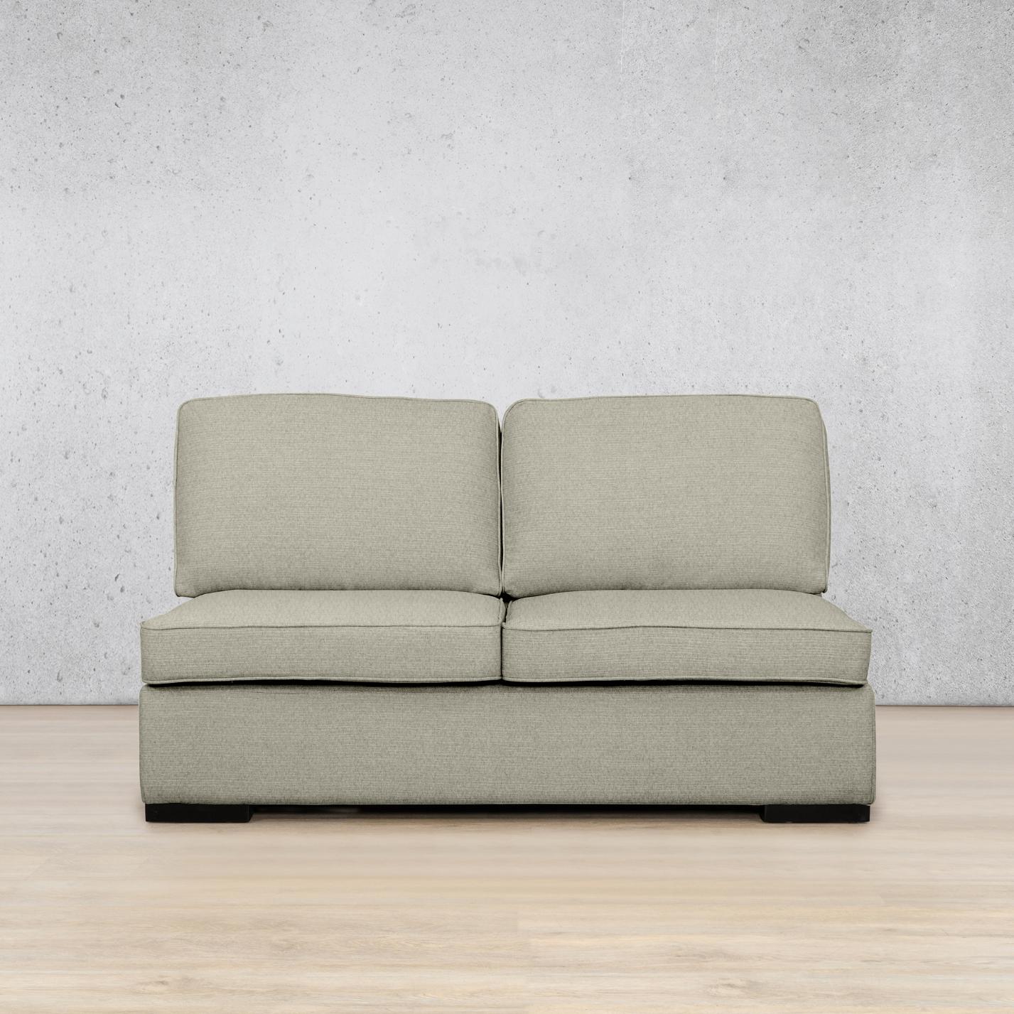 Rome Fabric Armless 2 Seater Fabric Sofa Leather Gallery Kenya Beige