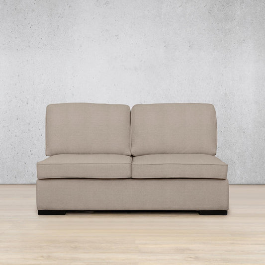 Rome Fabric Armless 2 Seater Fabric Sofa Leather Gallery | Kenya Sand