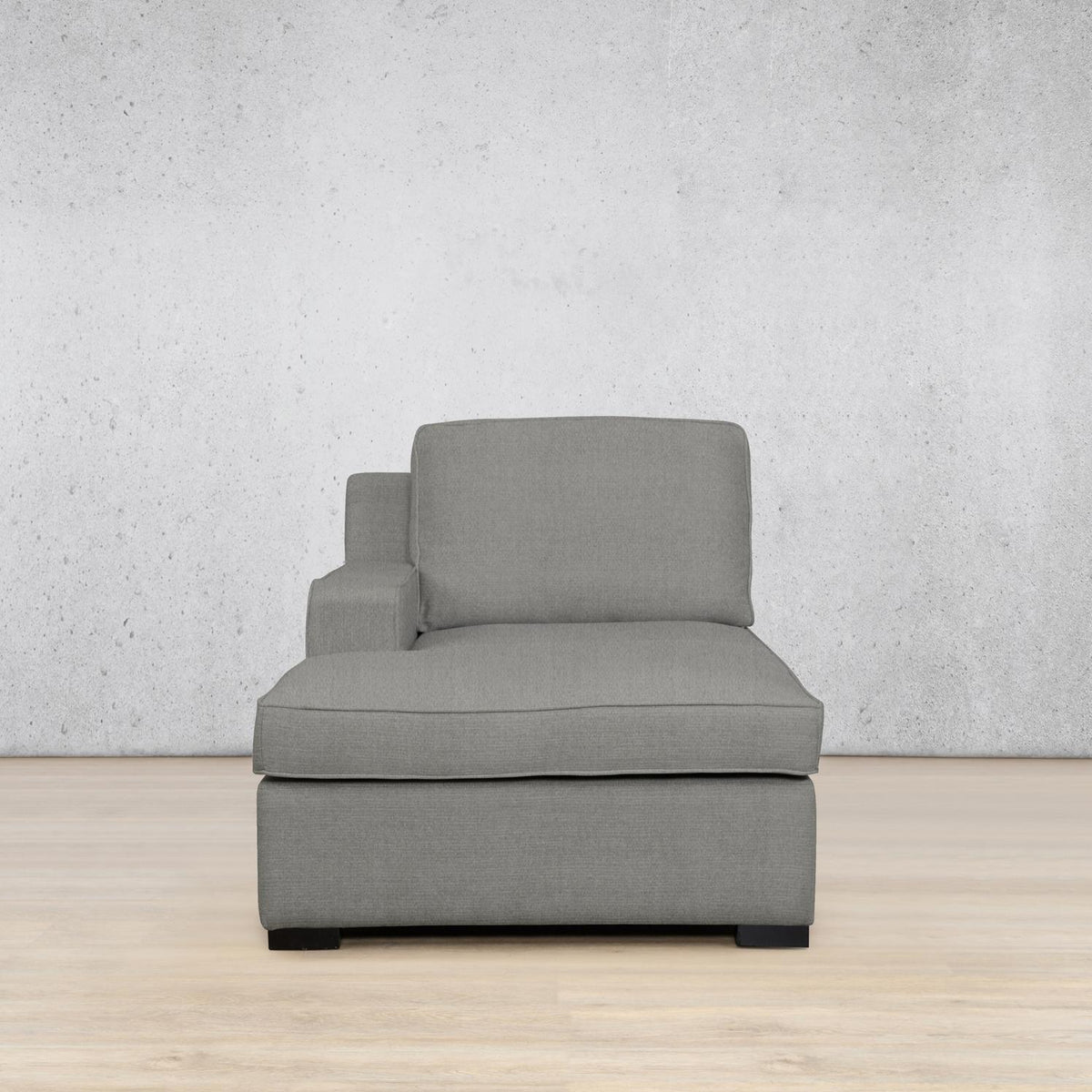 Rome Fabric Chaise Right Arm Fabric Sofa Leather Gallery Kenya Grey