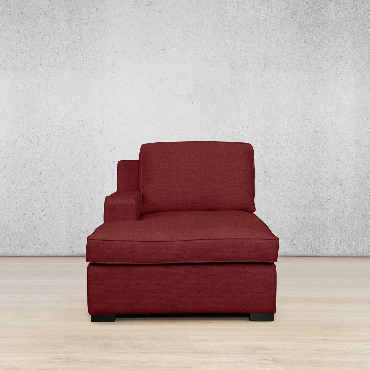 Rome Fabric Chaise Right Arm Fabric Sofa Leather Gallery Kenya Red