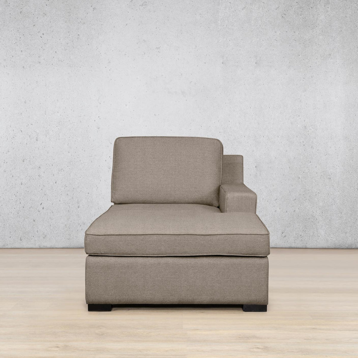 Rome Fabric Chaise Left Arm Fabric Sofa Leather Gallery | Ivory Sand