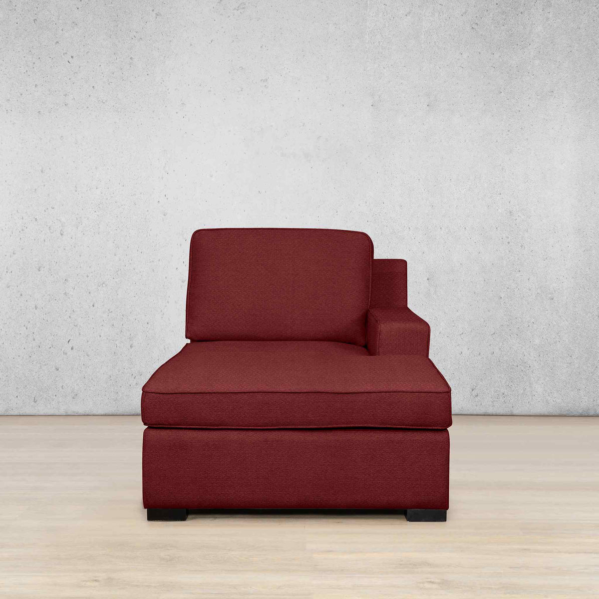 Rome Fabric Chaise Left Arm Fabric Sofa Leather Gallery | Kenya Red