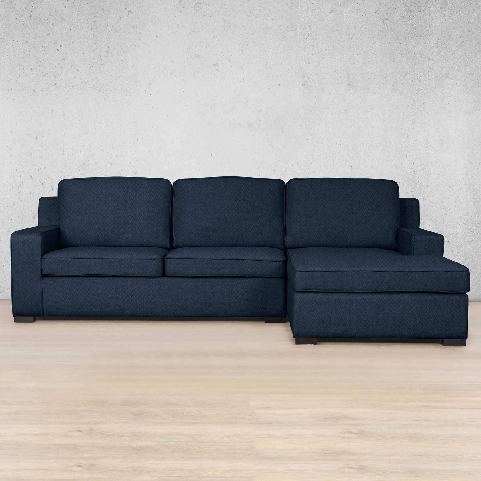 Rome Fabric Sofa Chaise Sectional - RHF Fabric Corner Suite Leather Gallery Kenya Navy Blue