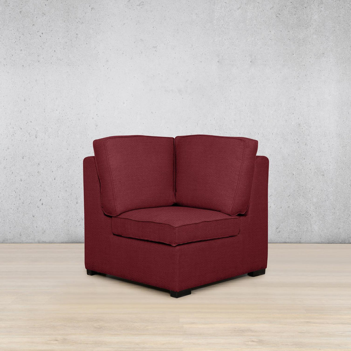 Rome Fabric Corner Fabric Sofa Leather Gallery | Deep Cherry