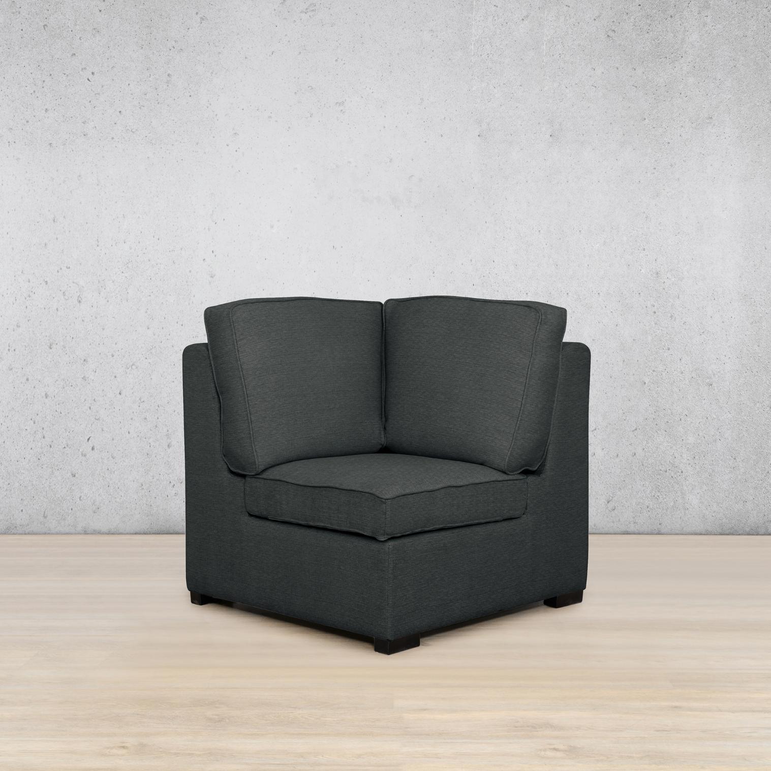 Rome Fabric Corner Fabric Sofa Leather Gallery | Kenya Charcoal